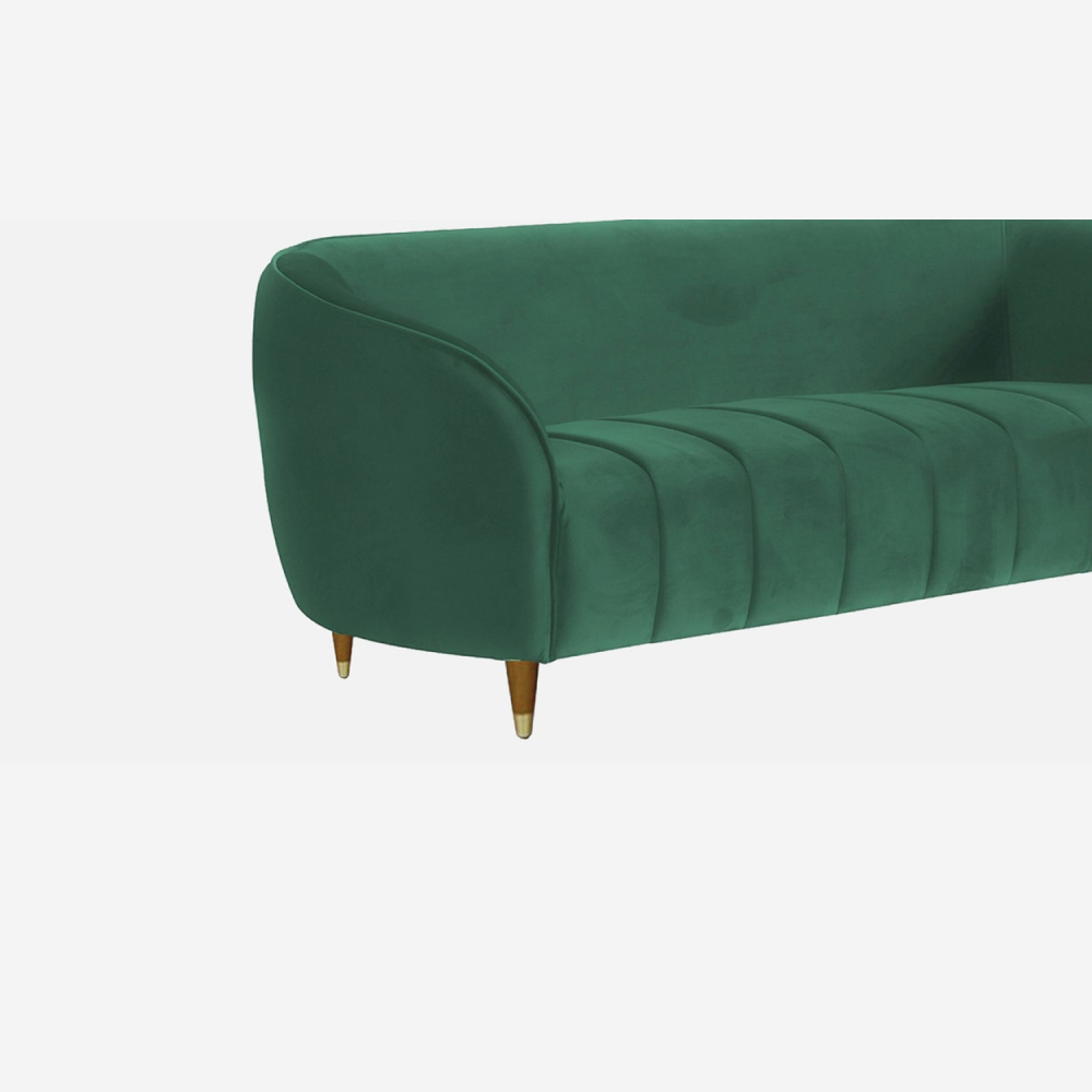 ARENA Happy (3+2) Velvet Green Sofa Set