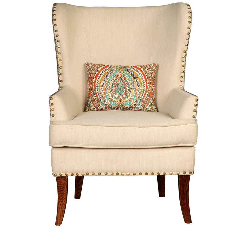 ARENA NOEL Single Seater Lounger Chair (Cream)