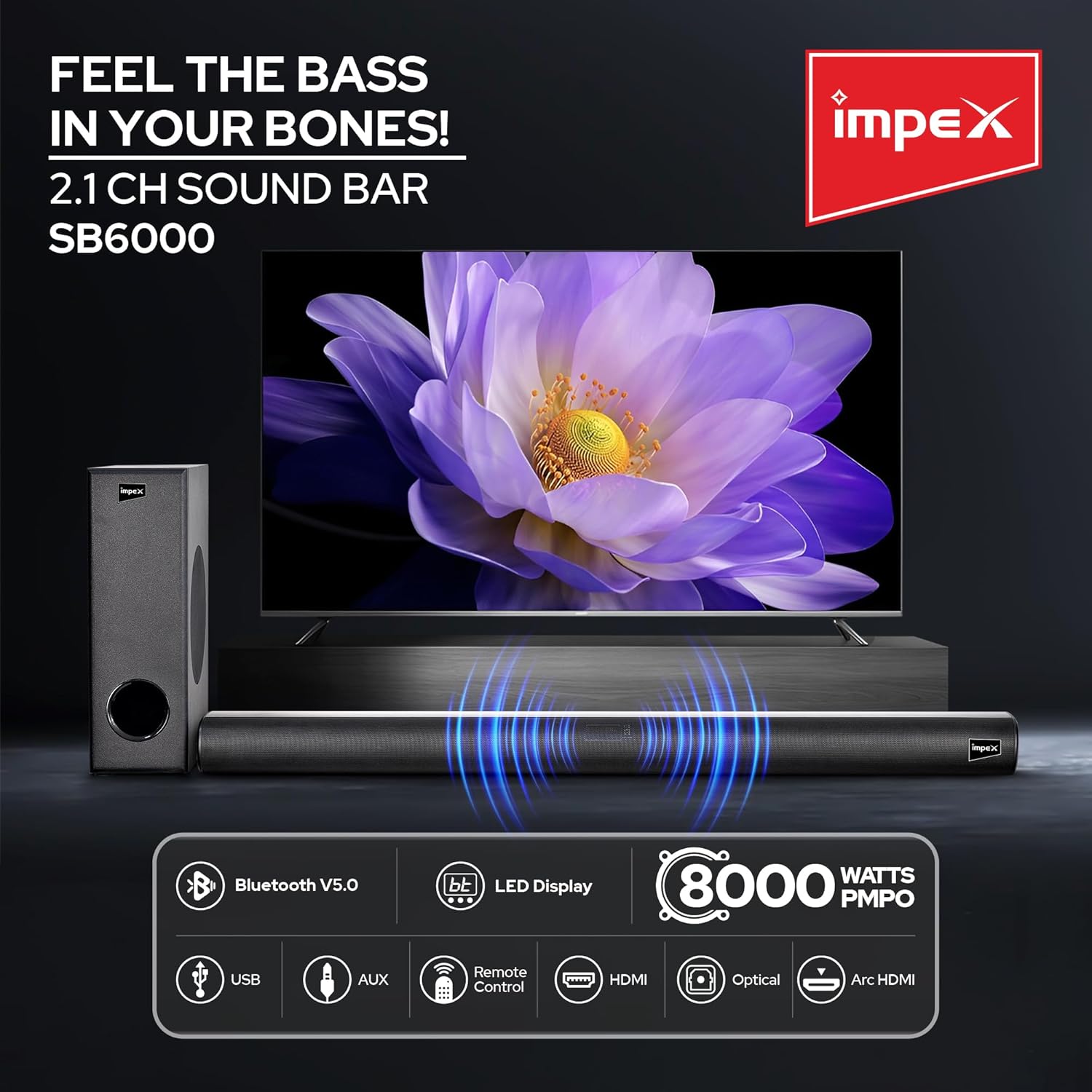 IMPEX SOUND BAR BEATBEAM SB6000 (FG1614) IMPEX