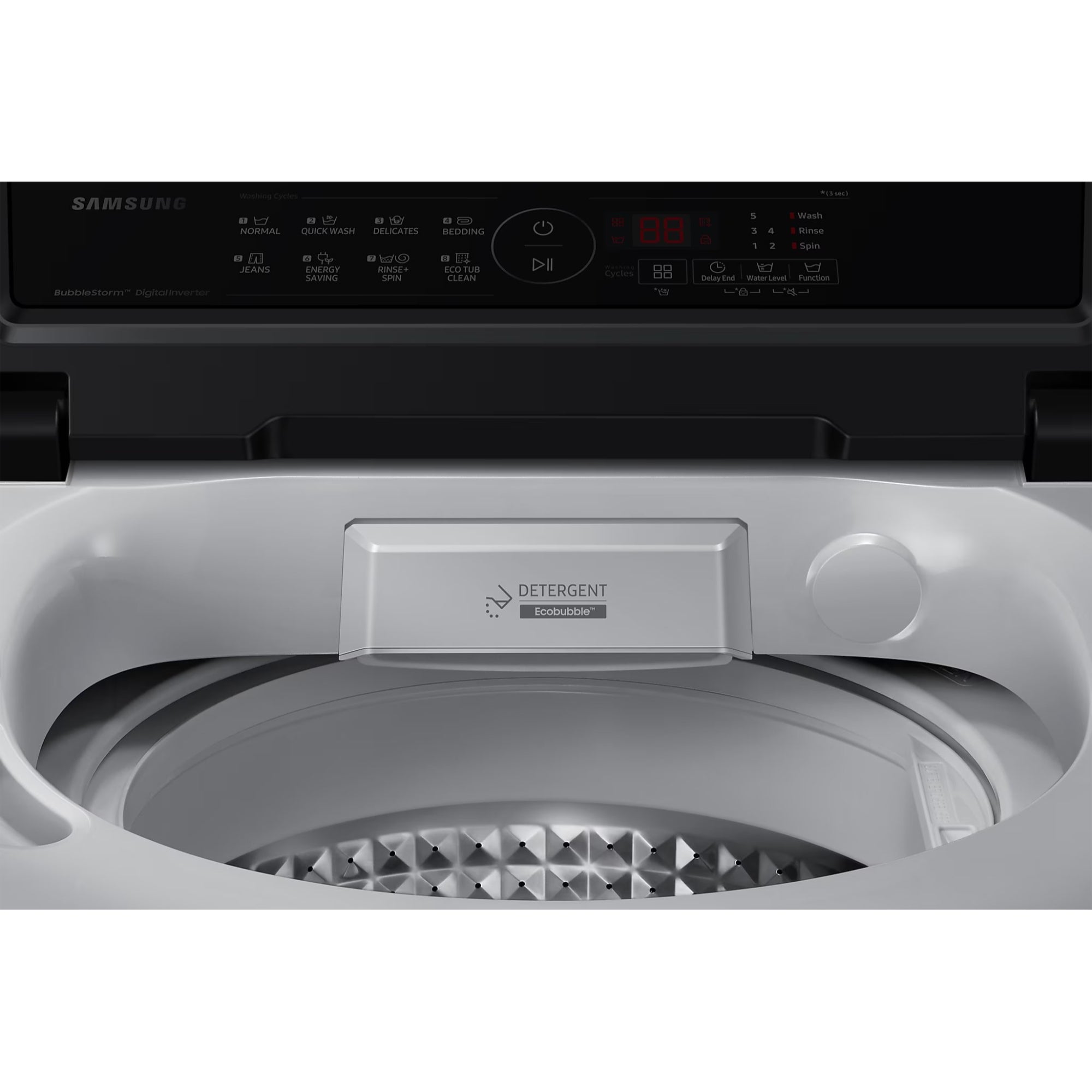 SAMSUNG WA70BG4441BYTL 7 Kg Inverter Ecobubble 5 Star Fully Automatic Top Load Washing Machine