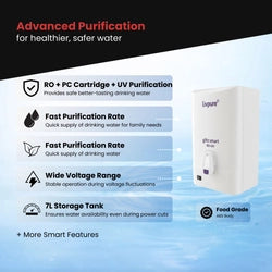 LIVPURE WATER PURIFIER RO GLITZ SMART RO + UV LIVPURE