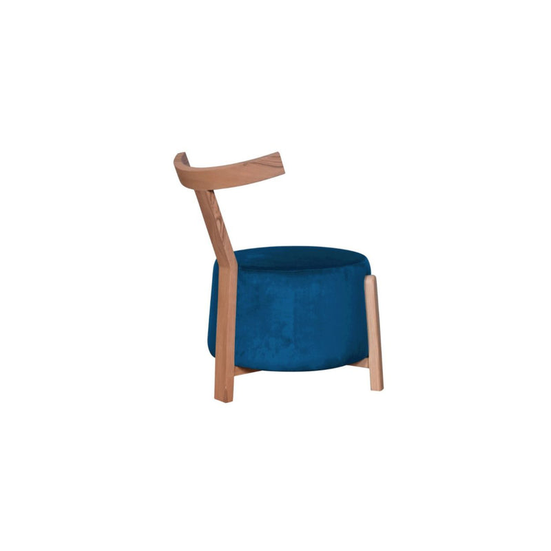 ARENA Single Seater Chair Loop Accent Silky Blue Sofa