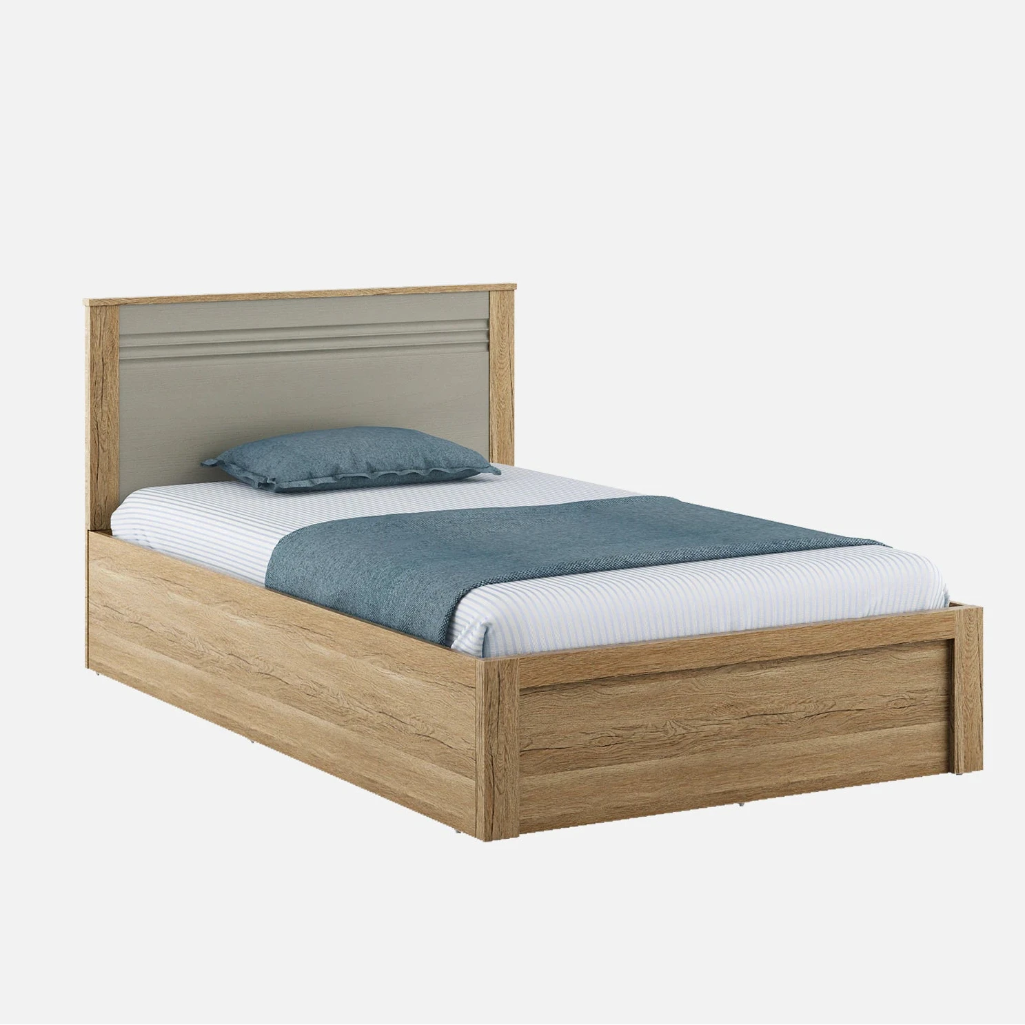 SW SINGLE BED NESTER WITH BOX STORAGE SEBASTIAN OAK SPACEWOOD