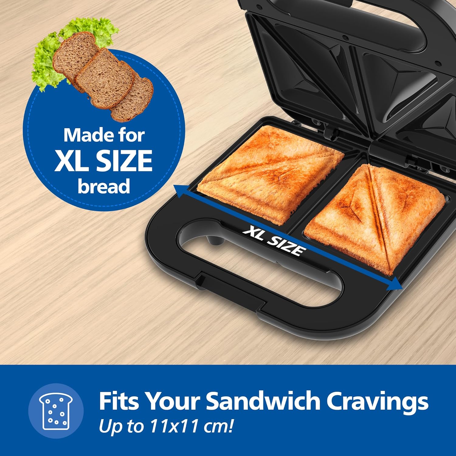 PHILIPS SANDWICH MAKER HD3000/80 IN PHILIPS