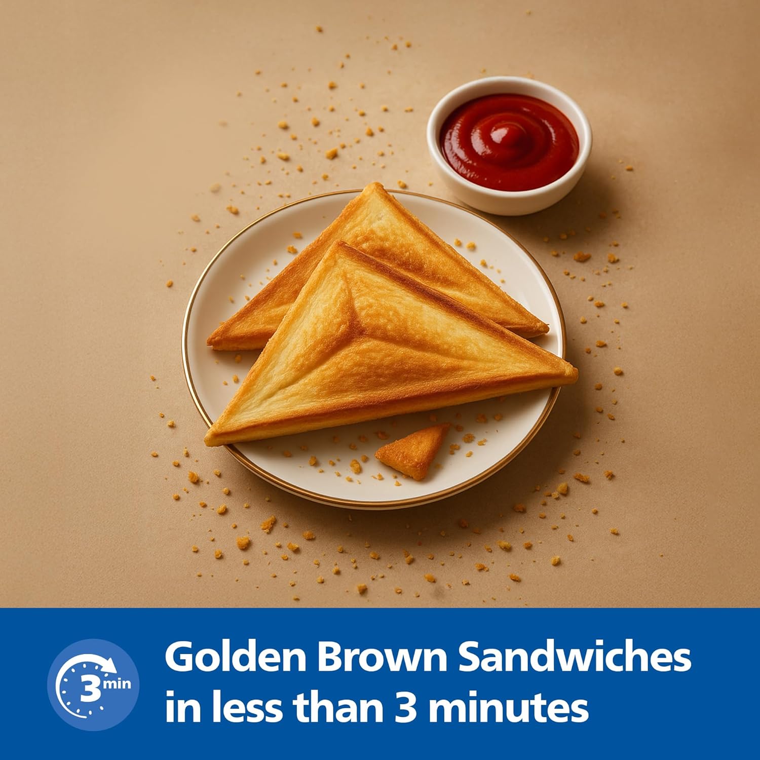 PHILIPS SANDWICH MAKER HD3000/80 IN PHILIPS