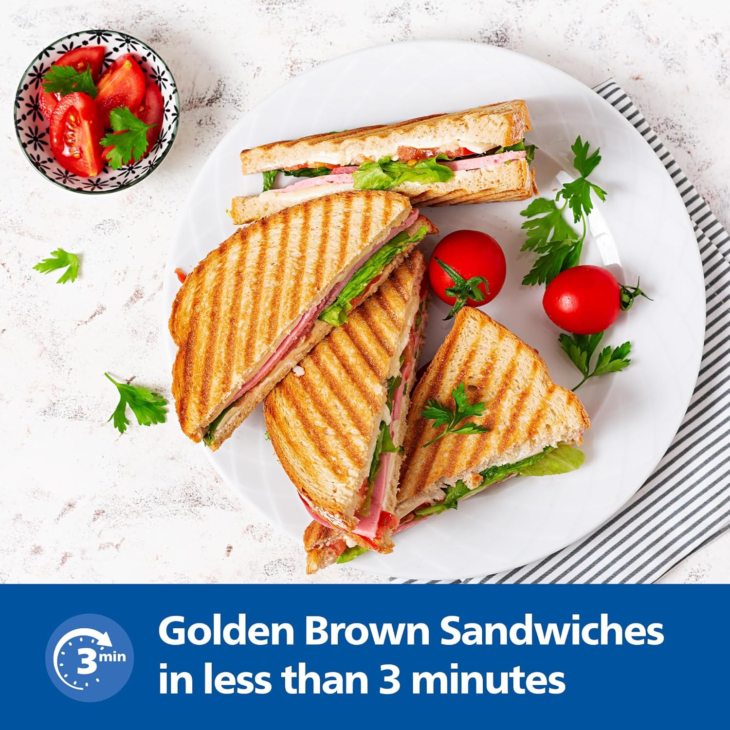 PHILIPS SANDWICH MAKER HD3010/80 IN PHILIPS
