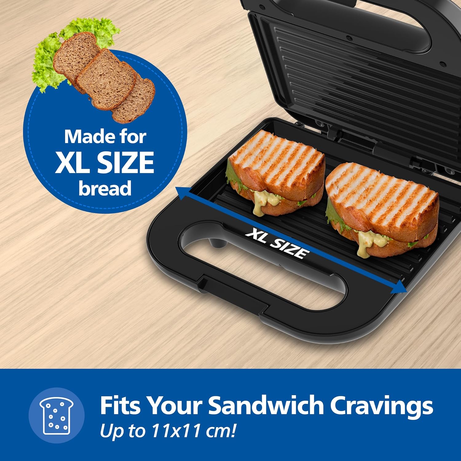 PHILIPS SANDWICH MAKER HD3010/80 IN PHILIPS