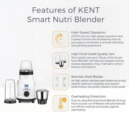 KENT MIXER GRINDER  SMART NUTRI BLENDER- 450 W KENT