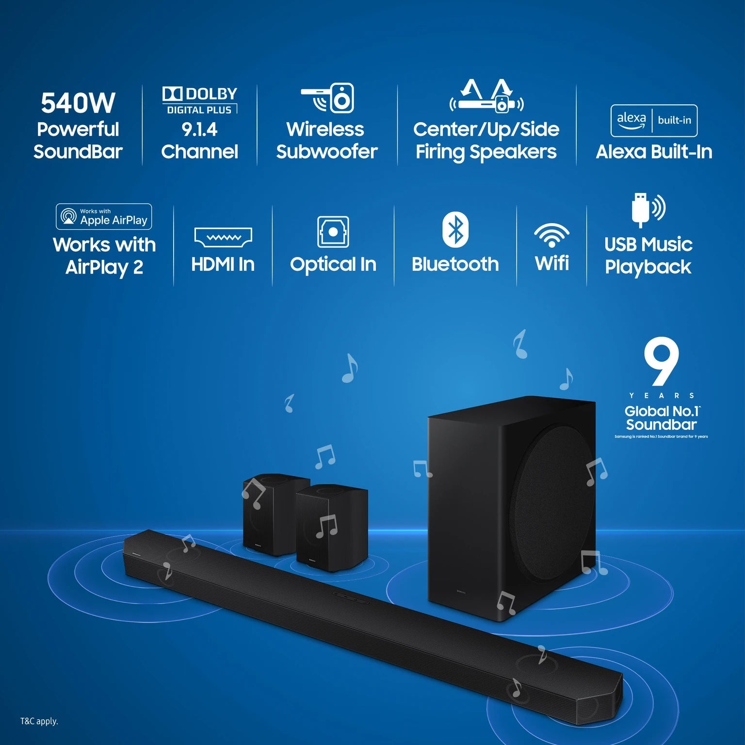 SAMSUNG SOUND BAR HW-Q930F SAMSUNG