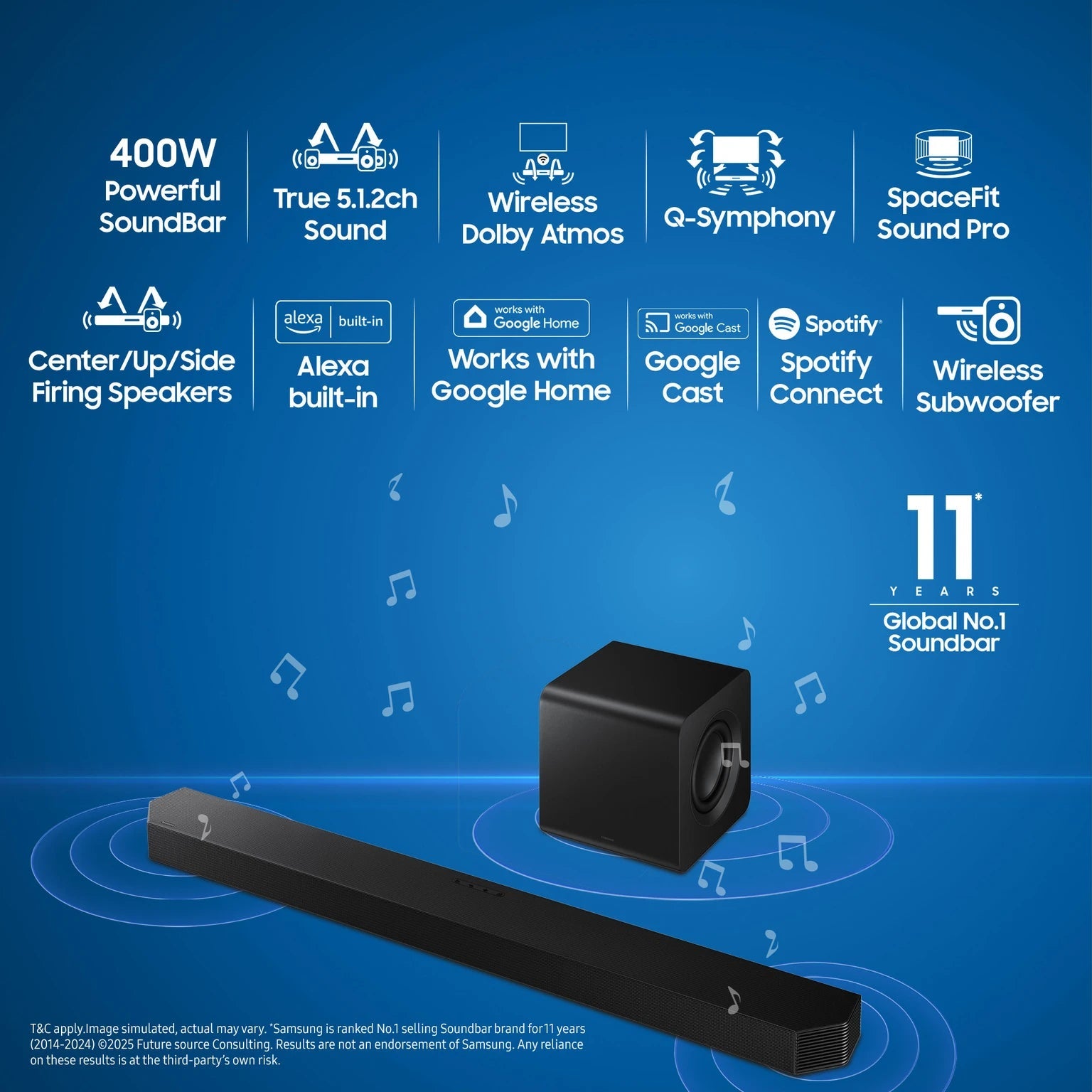 SAMSUNG SOUND BAR HW-Q800F SAMSUNG