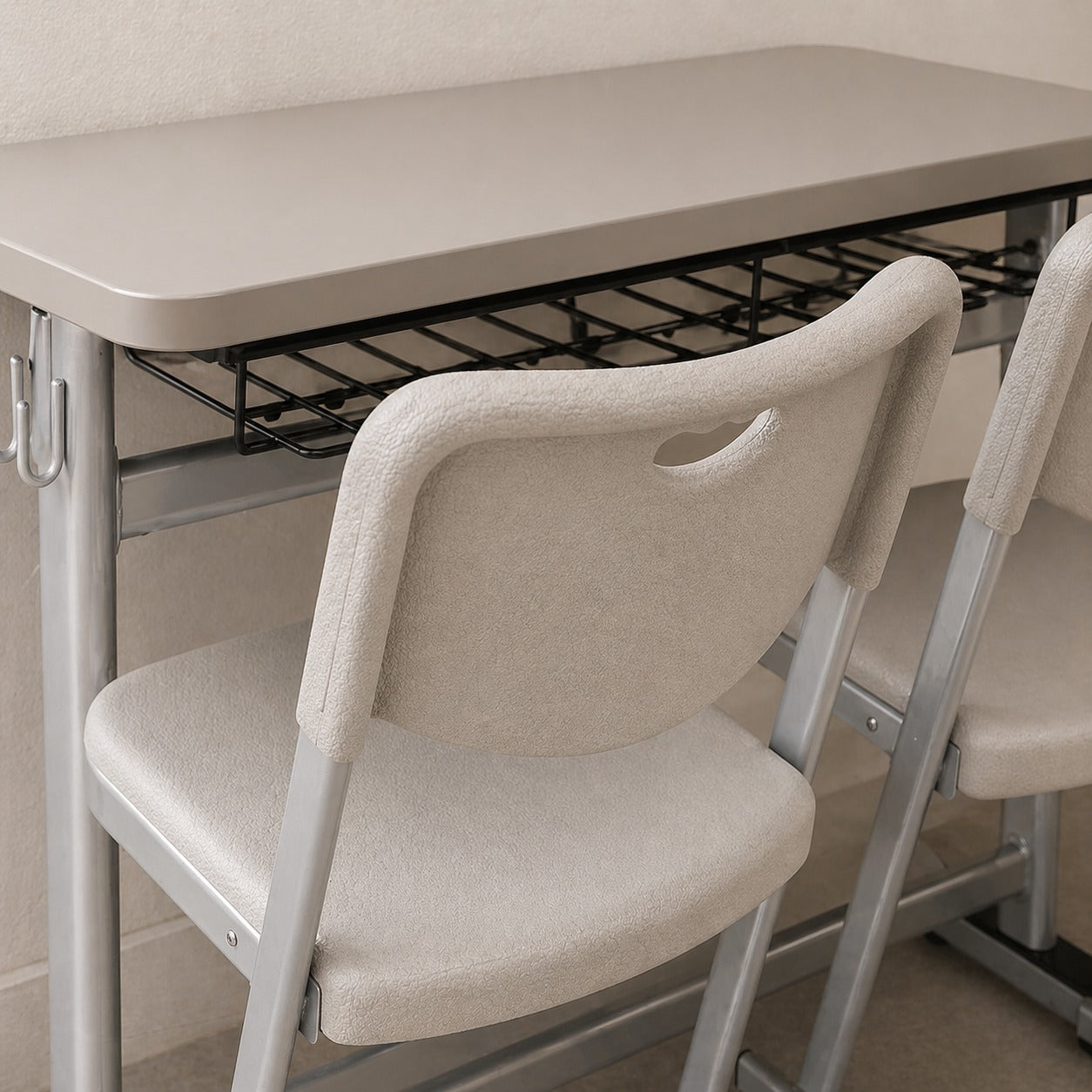 ARENA TWO SEATER TABLE CHAIR LINEA FK011 GREY ARENA