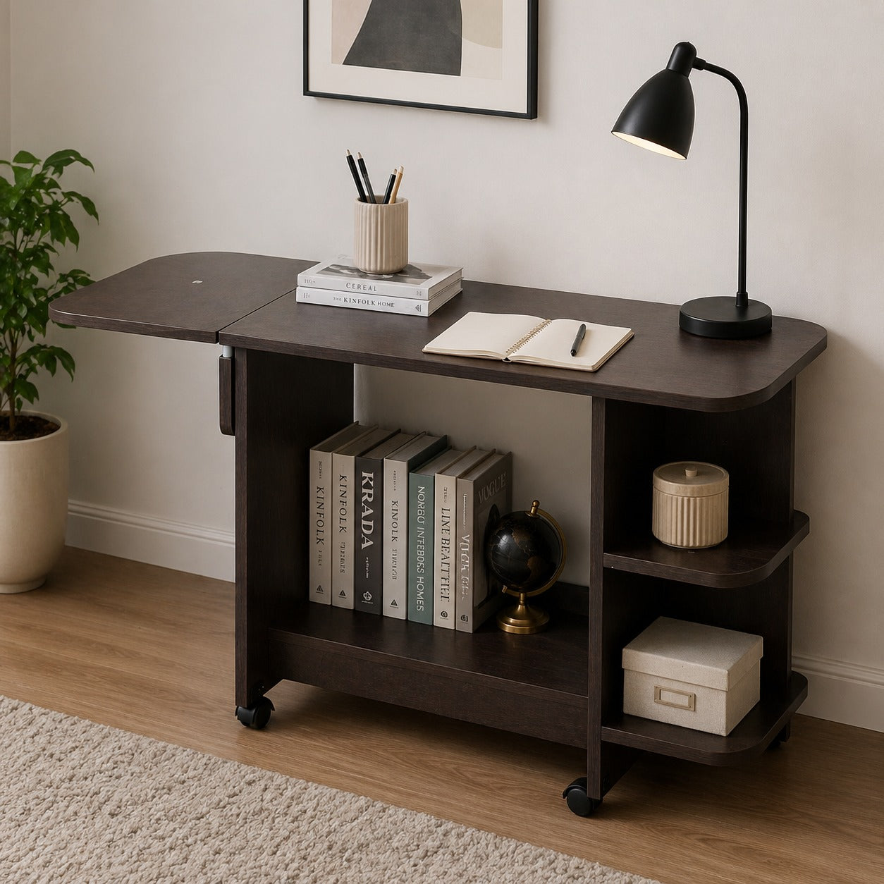 DECOSTYLE Multipurpose Table Wenge Smart DIRN101 WES 88x75x50cm DECOSTYLE