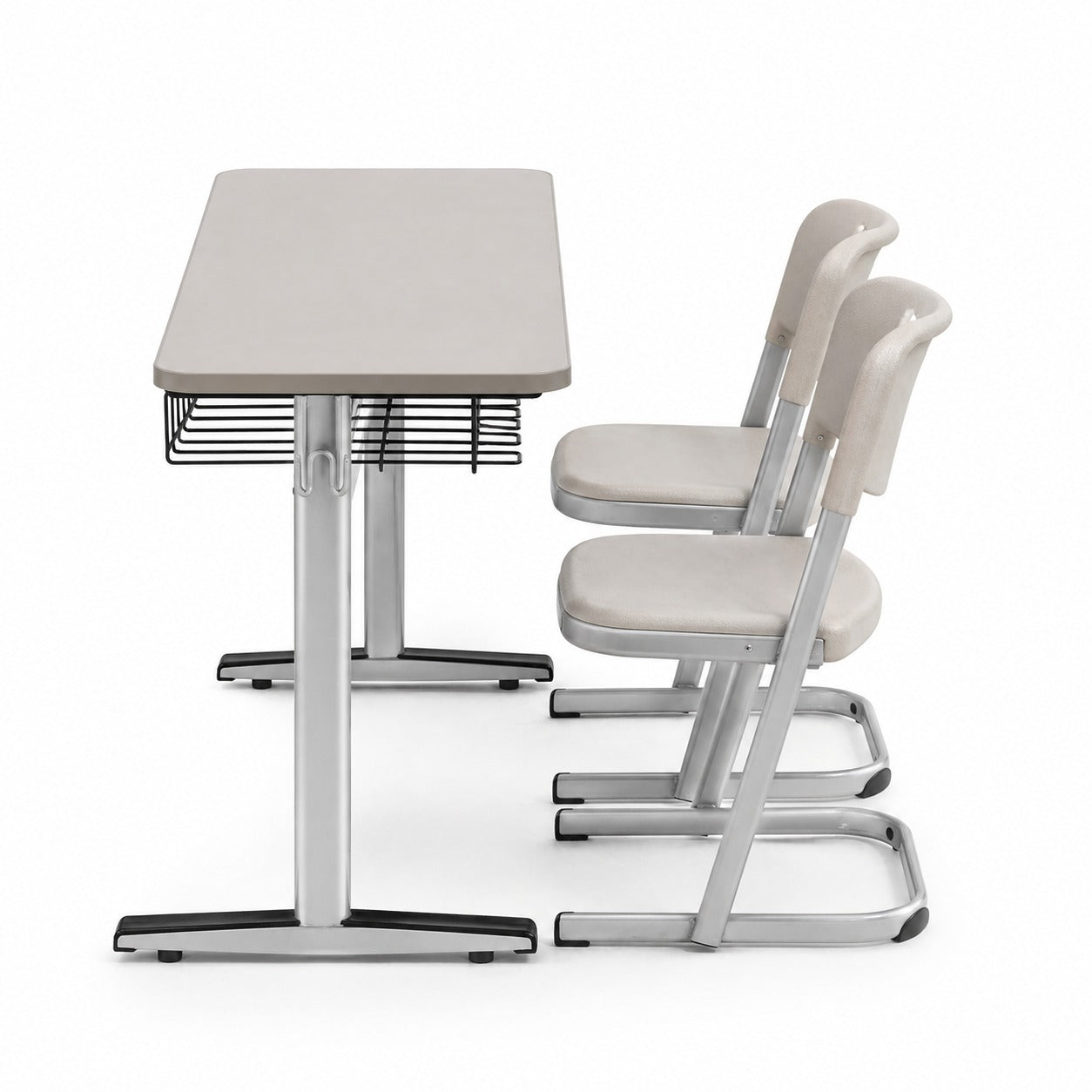 ARENA TWO SEATER TABLE CHAIR LINEA FK011 GREY ARENA