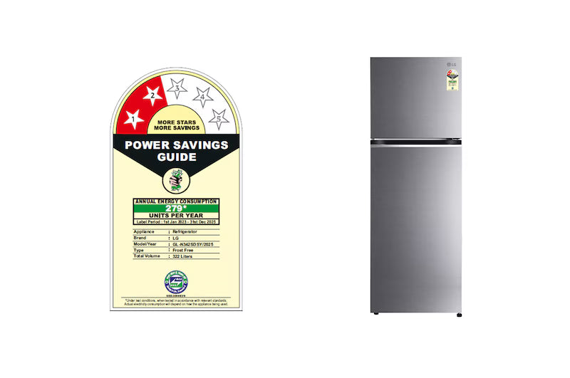 LG REFRIGERATOR-FF-DD  GL-N342SDSY  DAZZLE STEEL 340 LTRS LG