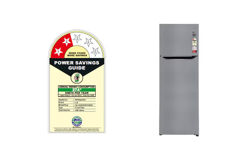 LG REFRIGERATOR-FF-DD  GL-S322SPZY  SHINY STEEL 288 LTRS LG