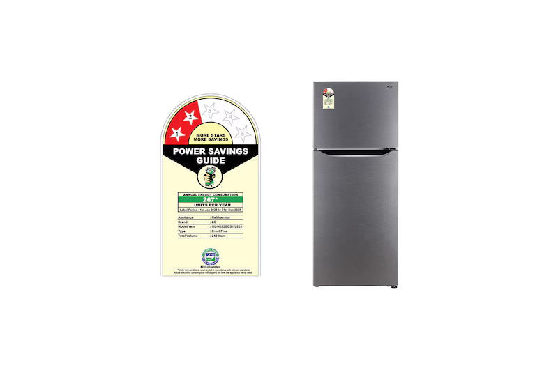 LG REFRIGERATOR-FF-DD  GL-N292BDSY  DAZZLE STEEL 260 LTRS LG