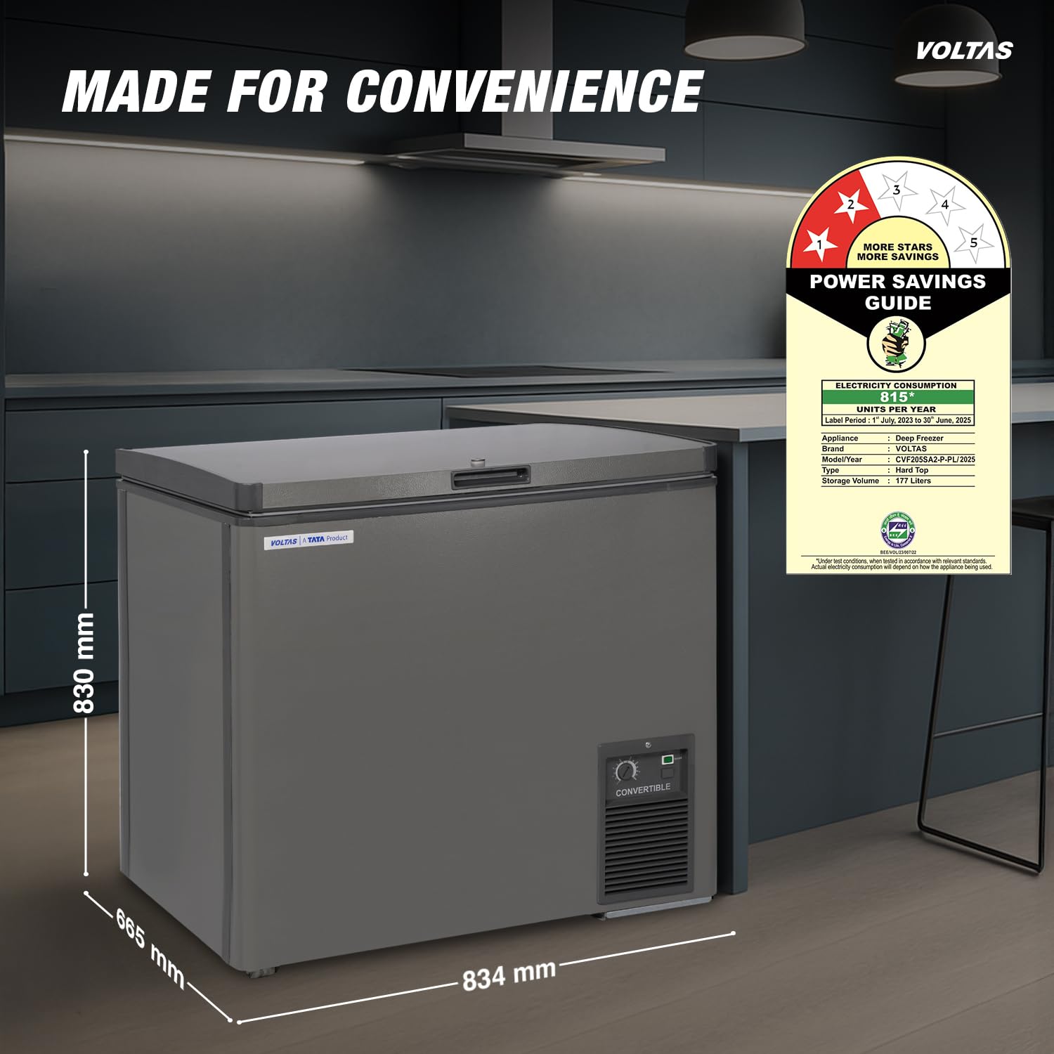 VOLTAS DEEP FREEZER CVF205SA2-P-PL VOLTAS