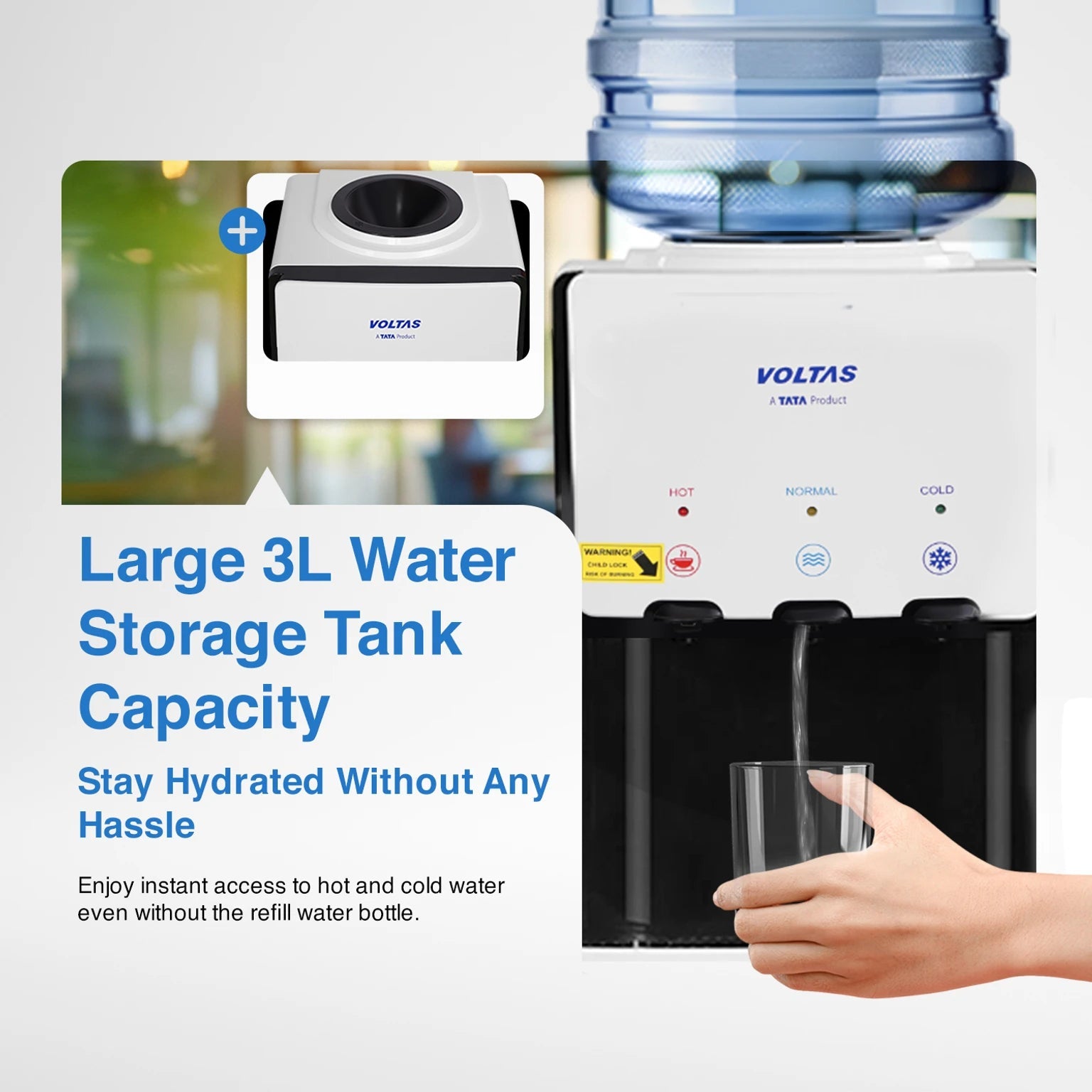 VOLTAS WATER DISPENSER MINIMAGIC SPRING TT VOLTAS