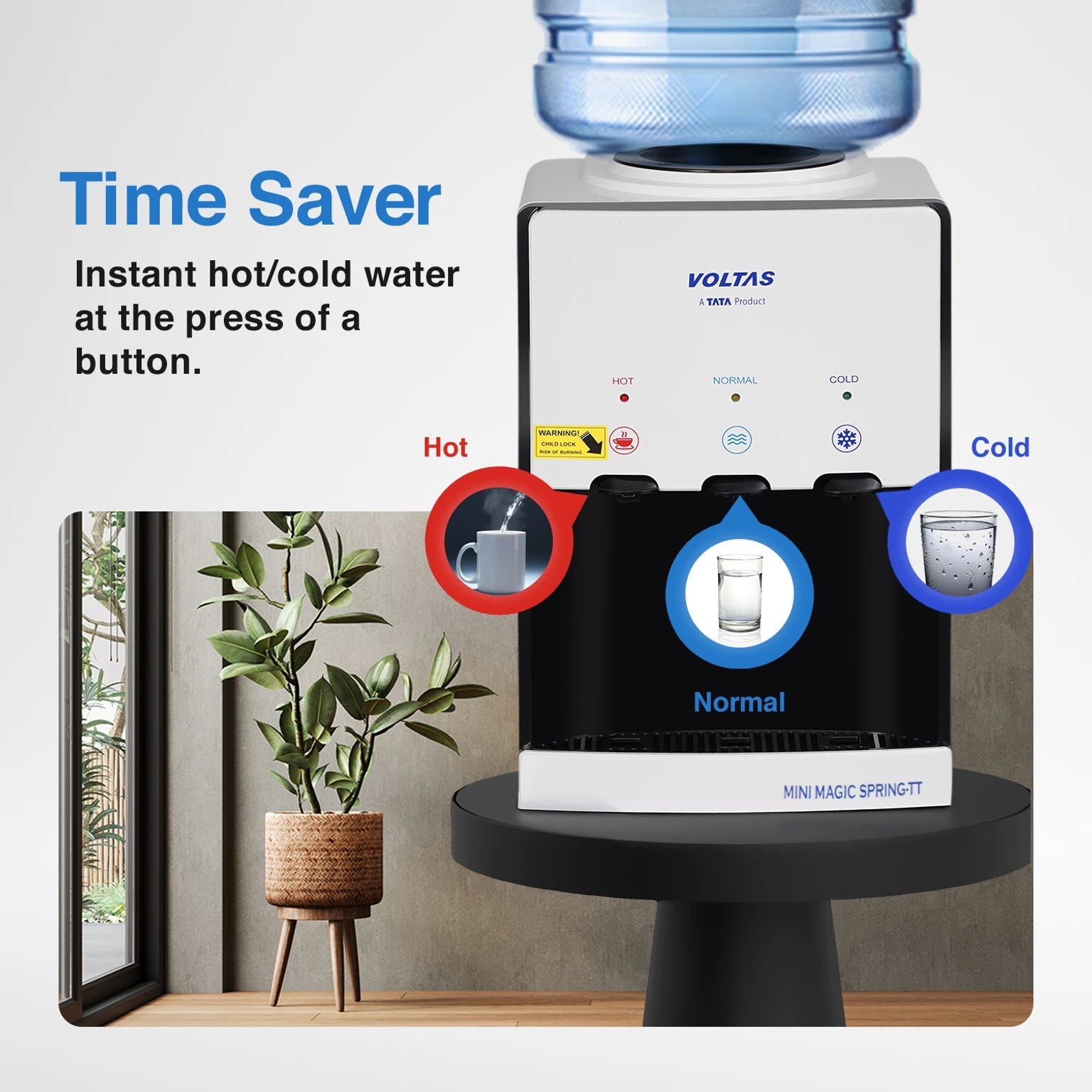 VOLTAS WATER DISPENSER MINIMAGIC SPRING TT VOLTAS