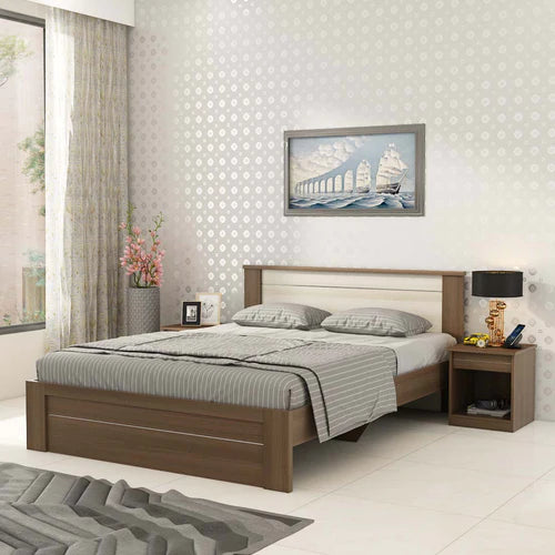 SPACEWOOD Omega Bedroom Set (1 Queen Size Bed + 1 Bedside Unit)