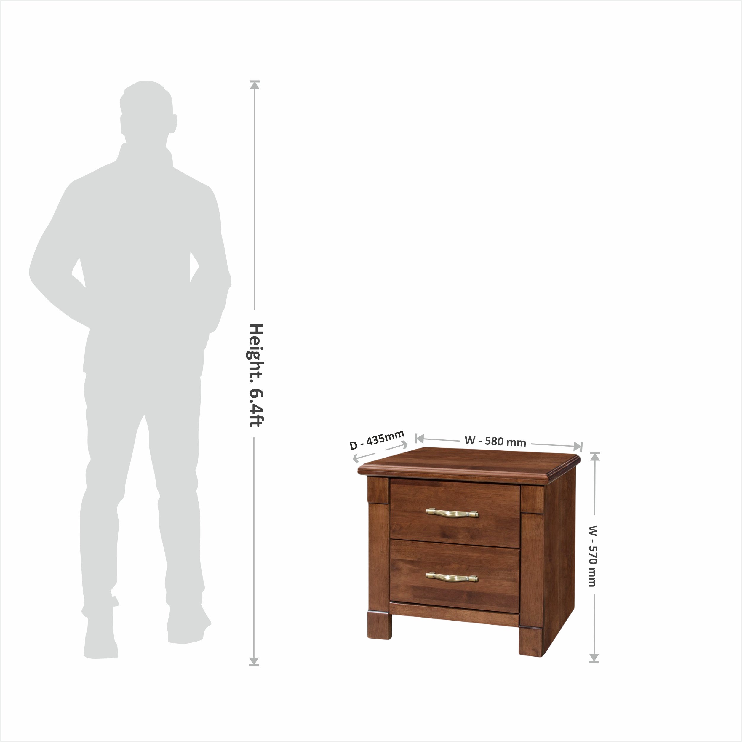 Arena Side Table Vivanta-2 Walnut