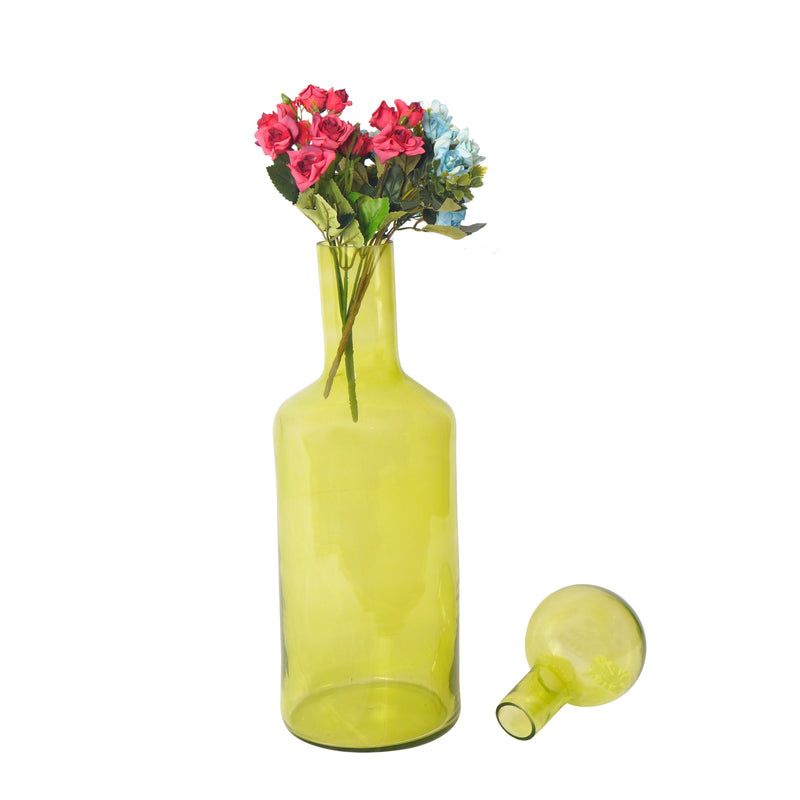 OoNA Glass Ball Bottle Vase Set of 2