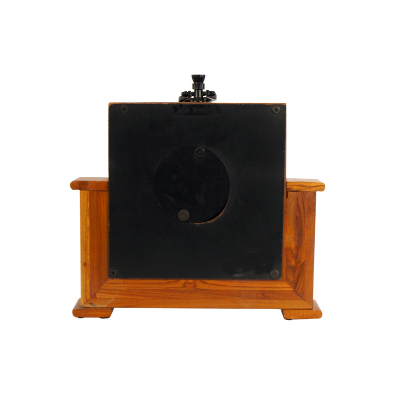 OoNA Teak Wood Table Clock
