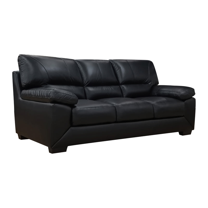 ARENA Maple 3-Seater Black Sofa
