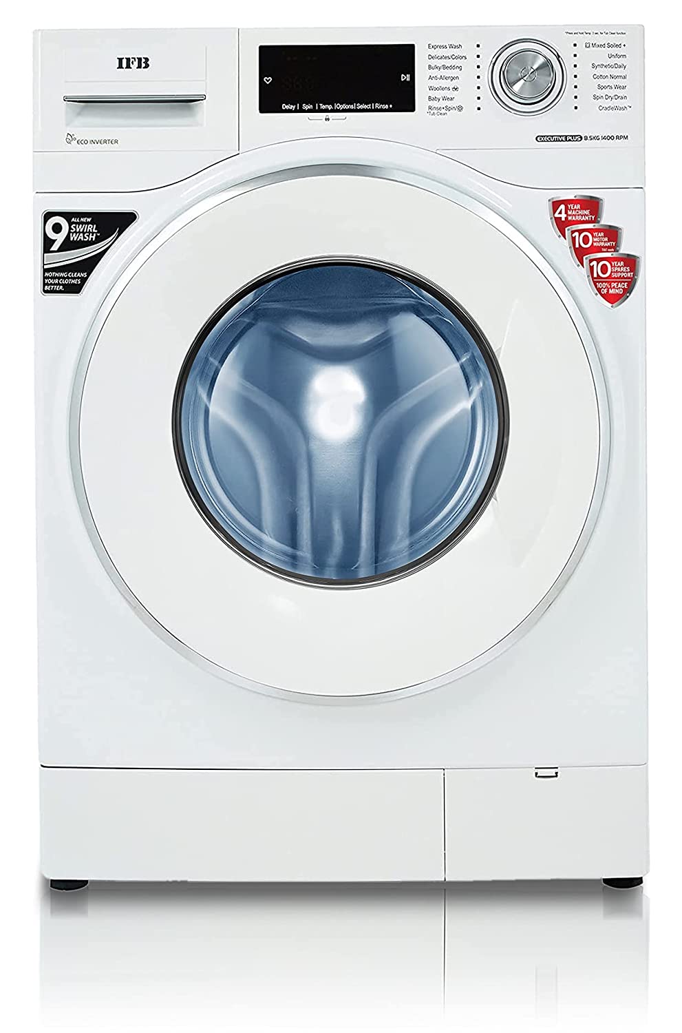 IFB Executive Plus VX ID White Fully Automatic 8.5Kg Washing Machine IFB