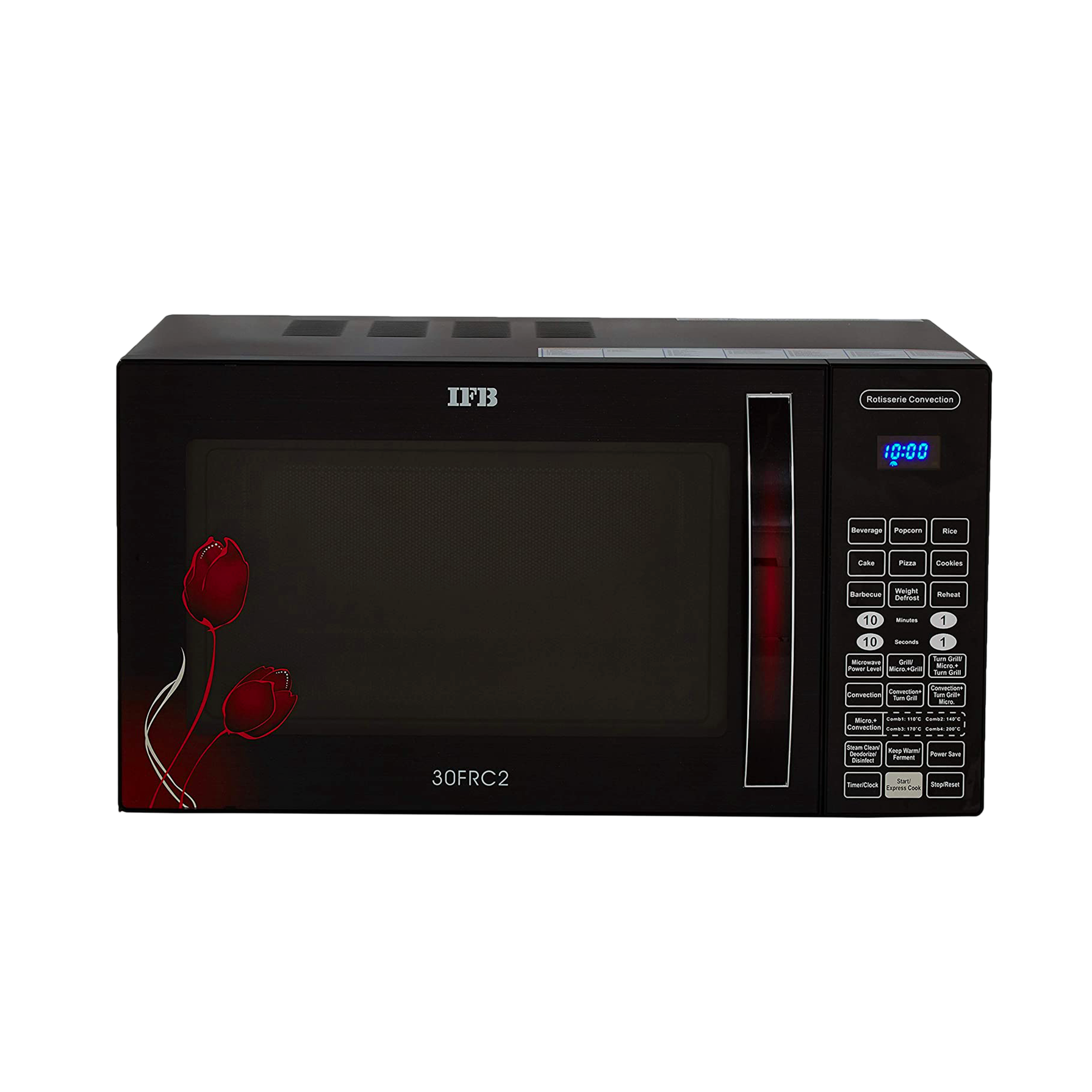 IFB 30FRC2 Floral Pattern Black 30 L Convection Microwave Oven IFB
