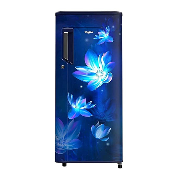 Whirlpool 215IMPC Prm Steel Sapphire Flower Direct-Cool Single Door 200L Refrigerator