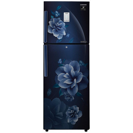 Samsung RT28T3932CU/HL Steel Camellia Blue Inox Double Door 253L Refrigerator