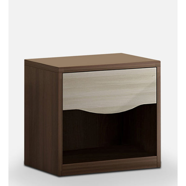 Spacewood Omega-Crescent Bed Side Table Mol-Acacia Dark