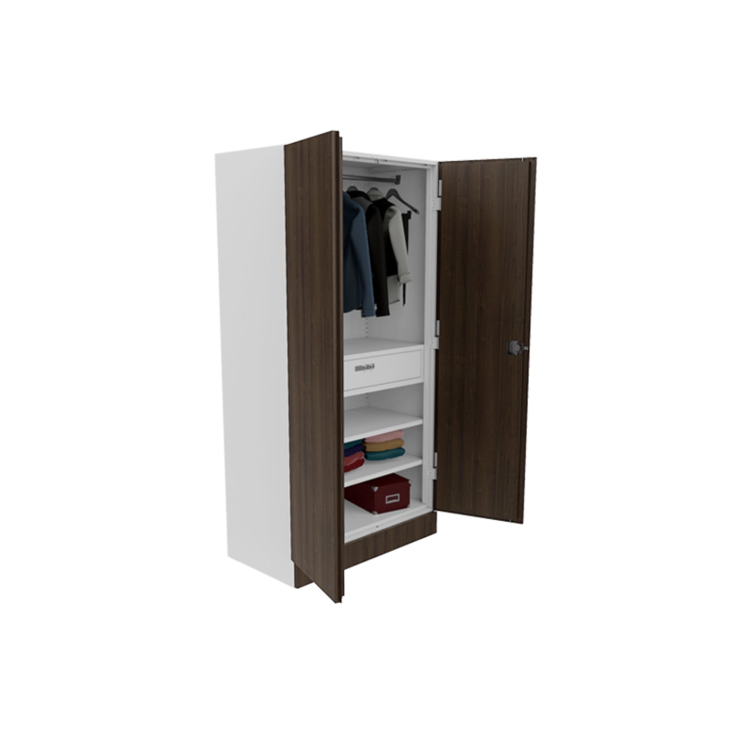 GODREJ Auraline® Men Walnut Basic Steel Almirah