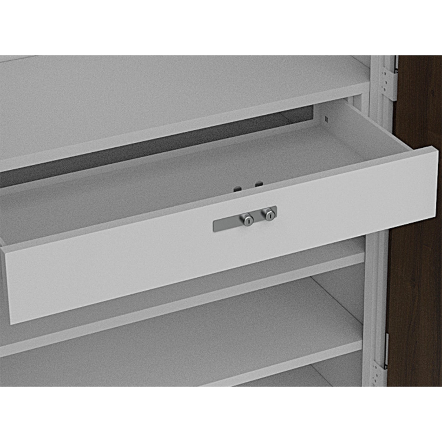 GODREJ Auraline® Men Walnut Basic Steel Almirah