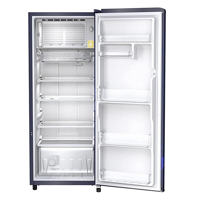 Whirlpool 215IMPC Prm Steel Sapphire Flower Direct-Cool Single Door 200L Refrigerator WHIRLPOOL