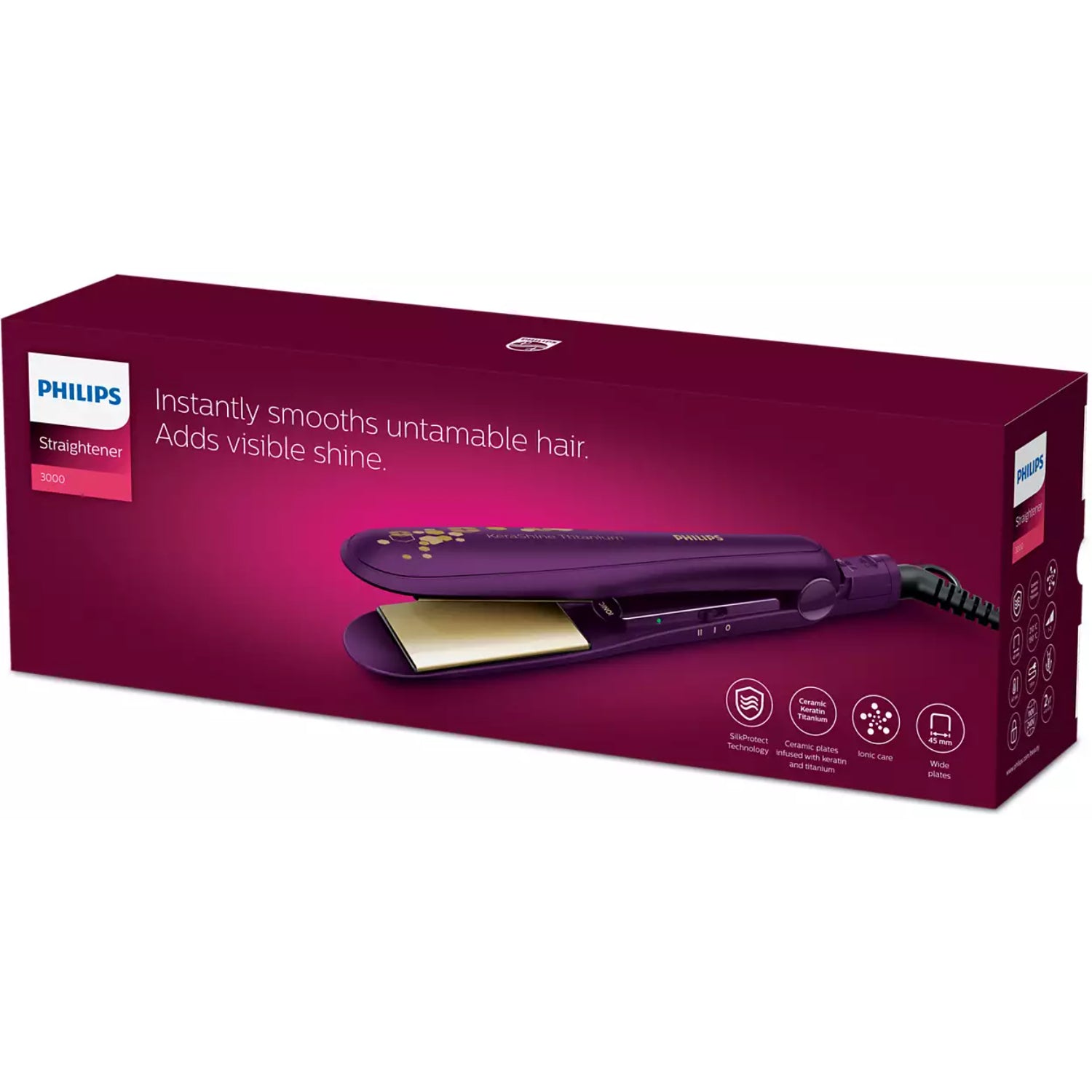 PHILIPS BHS738 Hair Straightener