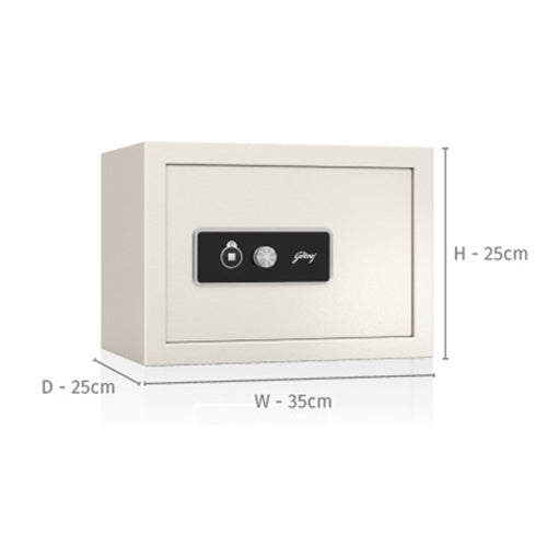 Godrej Keylock 15L Ivory Safe Home Locker