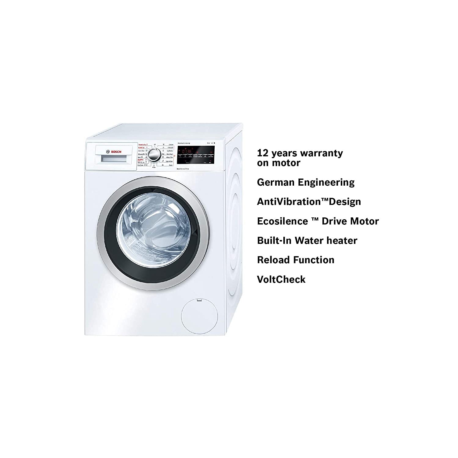 BOSCH WVG30460IN Inverter Washer Dryer 8kg Washing Machine