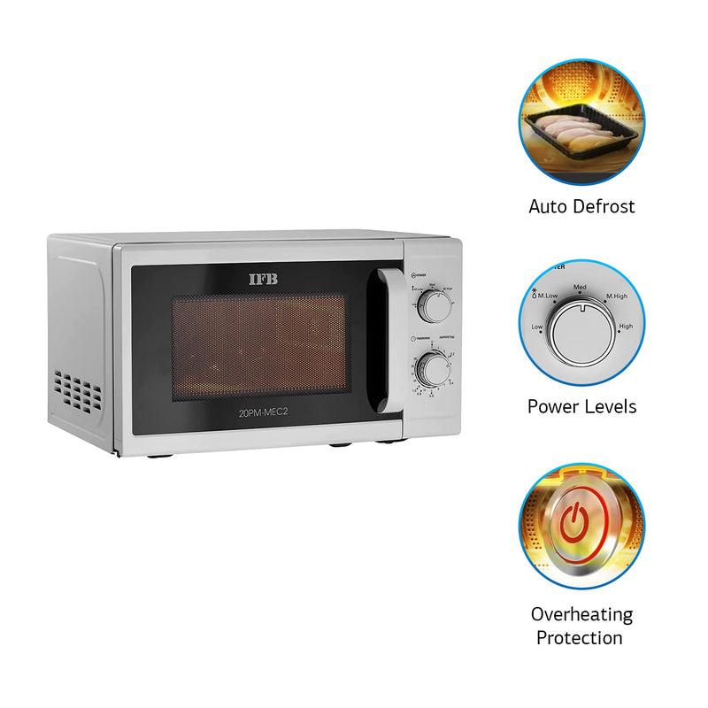 IFB 20PM-MEC2 White 20L Solo Microwave Oven