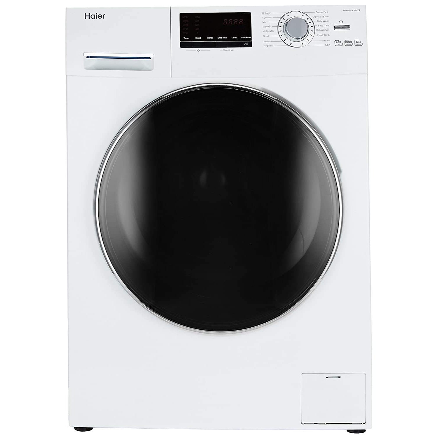 HAIER HW60-10636WNZP Fully Automatic Front Loaded 6kg Washing Machine