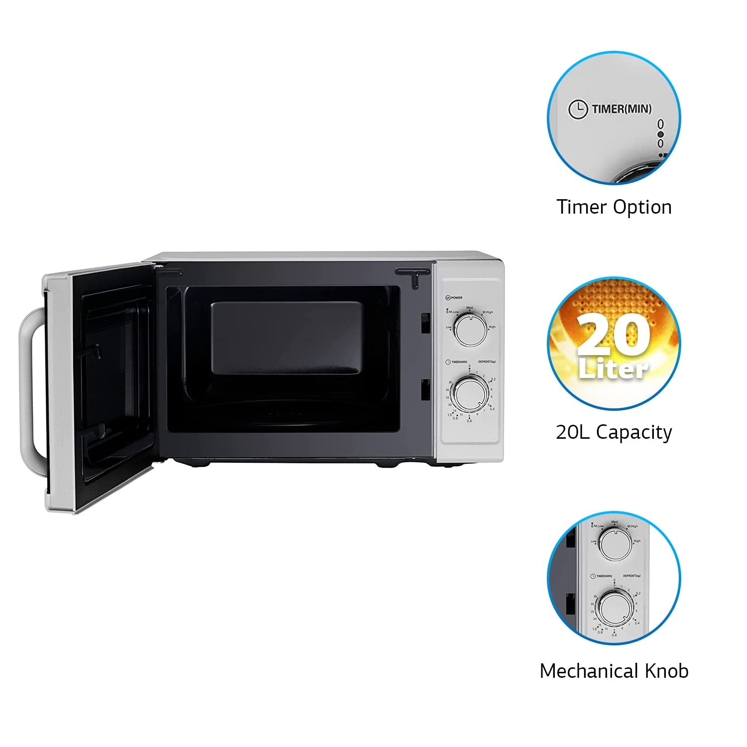 IFB 20PM-MEC2 White 20L Solo Microwave Oven