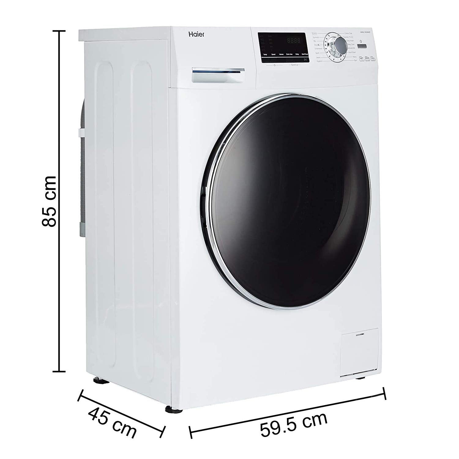 HAIER HW60-10636WNZP Fully Automatic Front Loaded 6kg Washing Machine