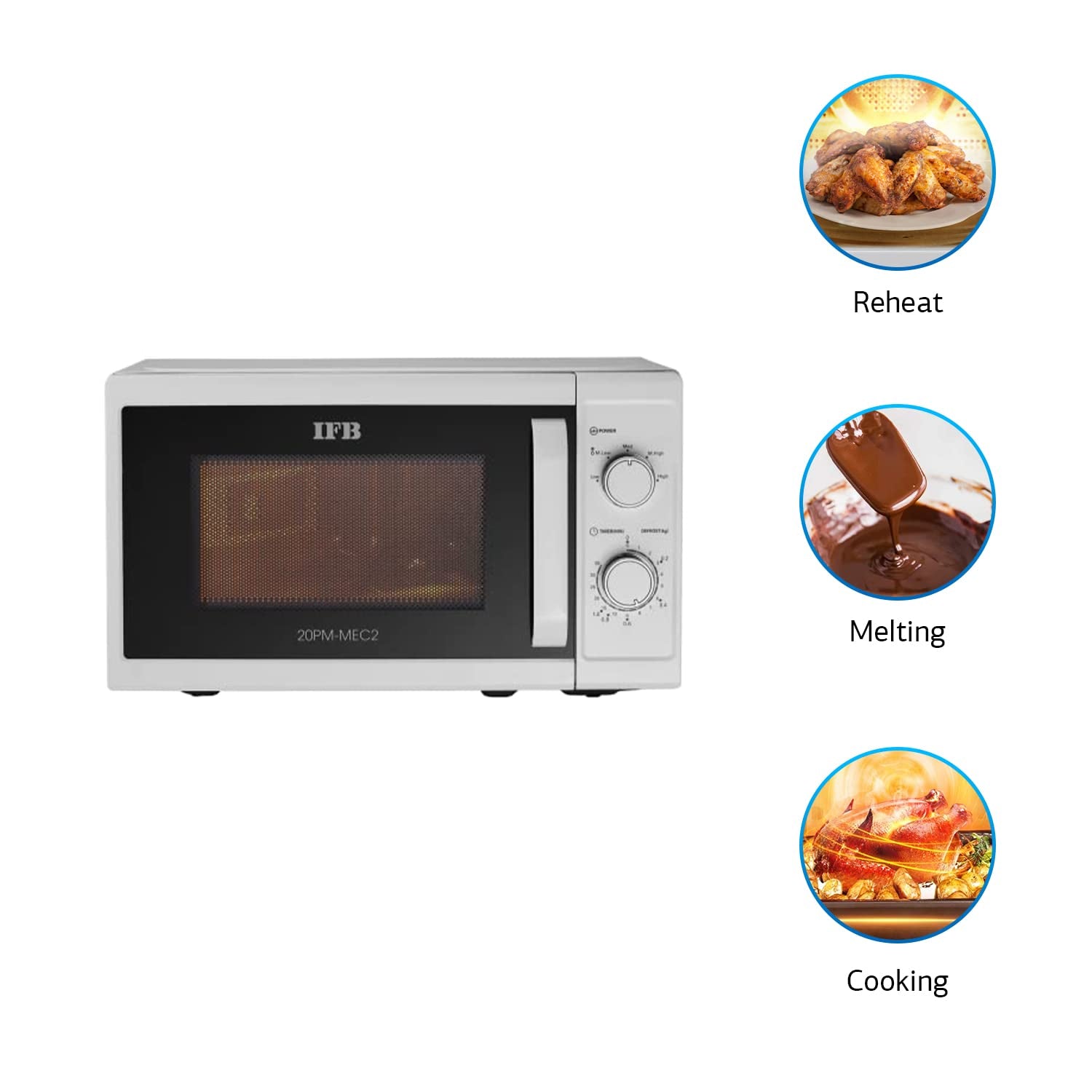 IFB 20PM-MEC2 White 20L Solo Microwave Oven