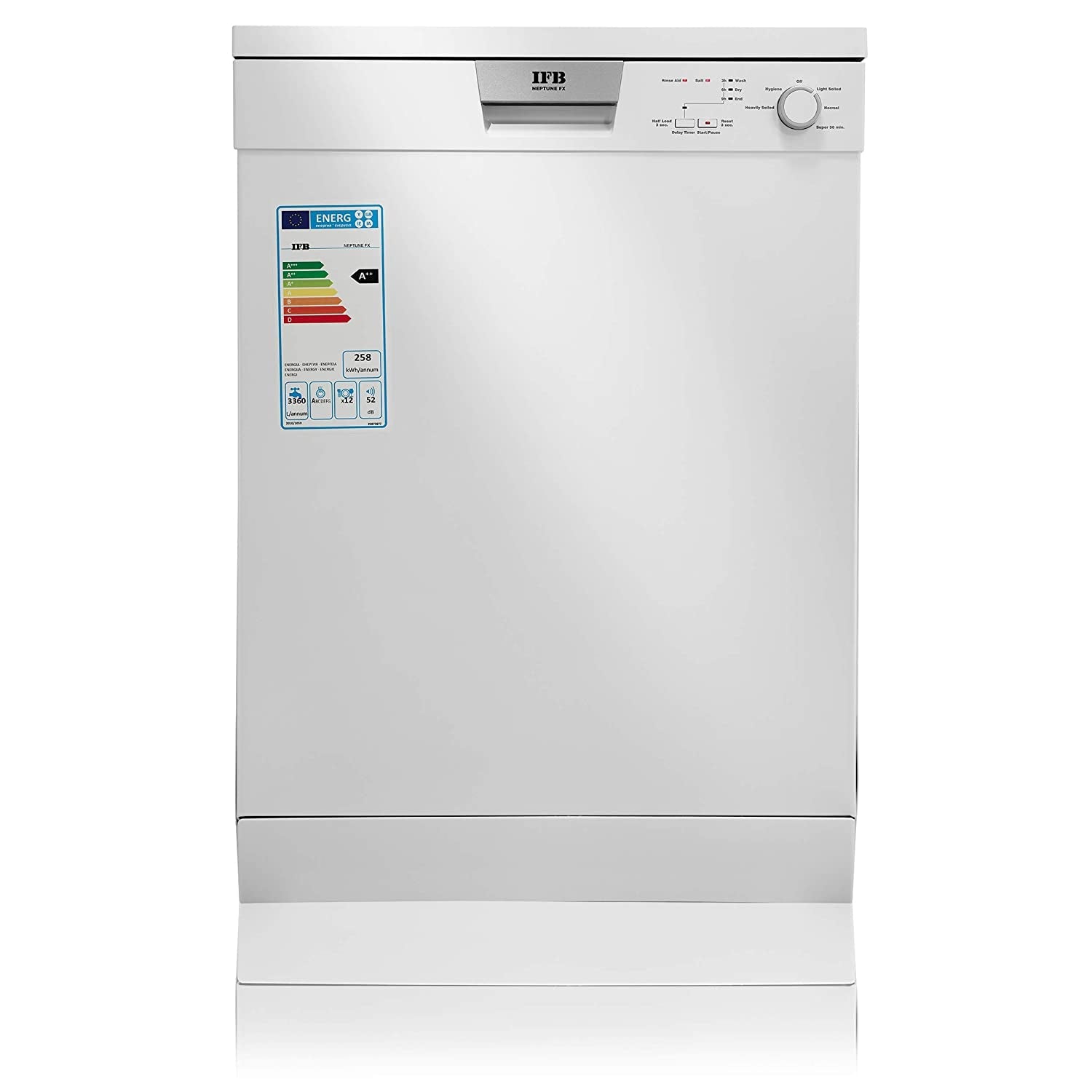 IFB Neptune FX Fully Electronic 12 Place Settings Dishwasher IFB