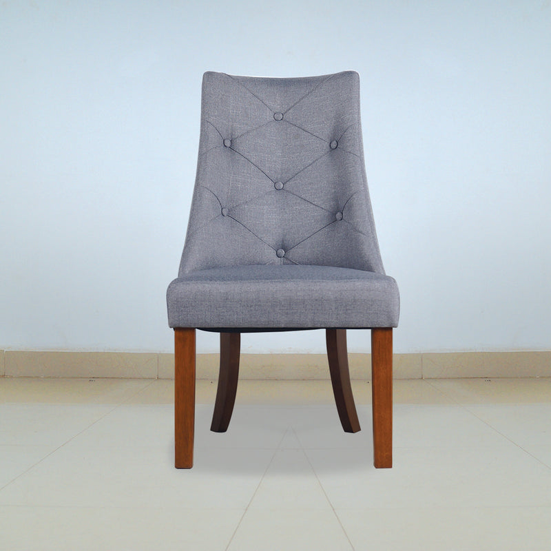 ARENA XENA Dining Chair with Buttons Gray