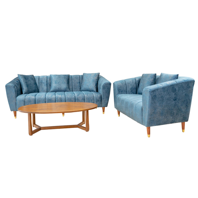 ARENA Kaj 3+2  Blue Sofa Set