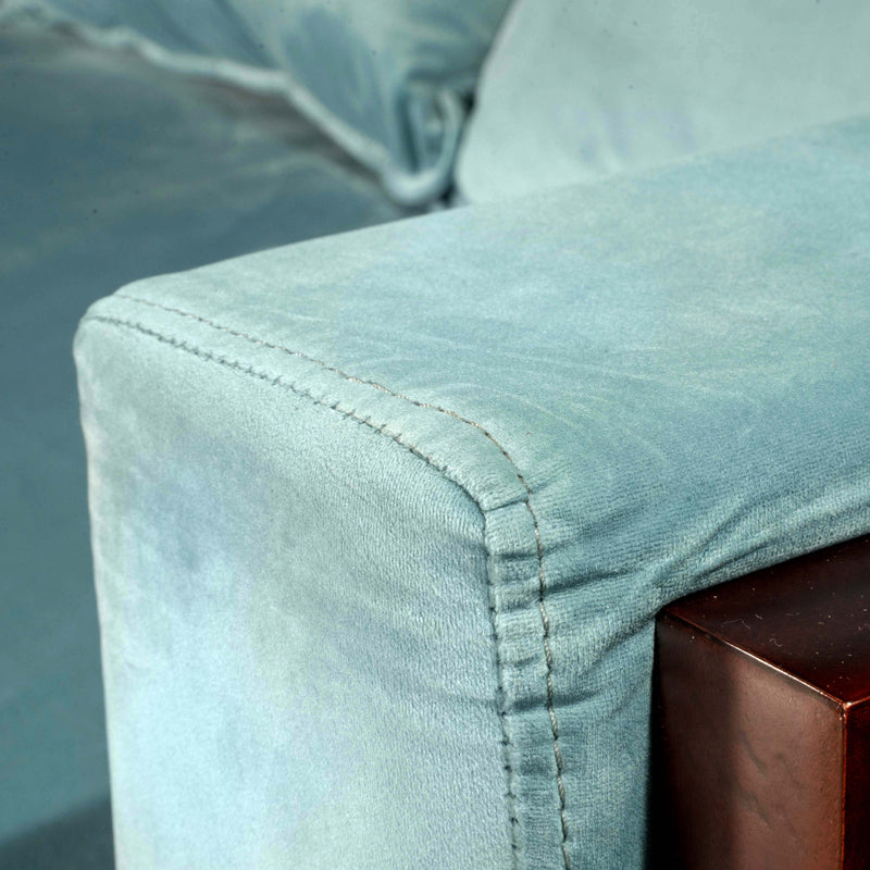OoNA S1106 (3+2) Light Blue Sofa