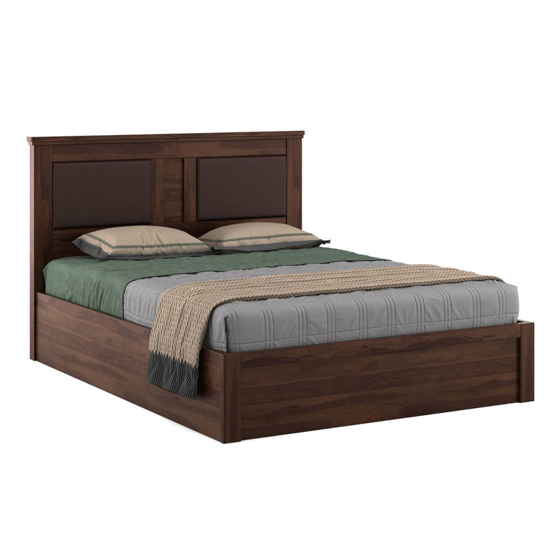 SPACEWOOD Queen Bed 3/4 Under Structure Woodland Color Sheesham