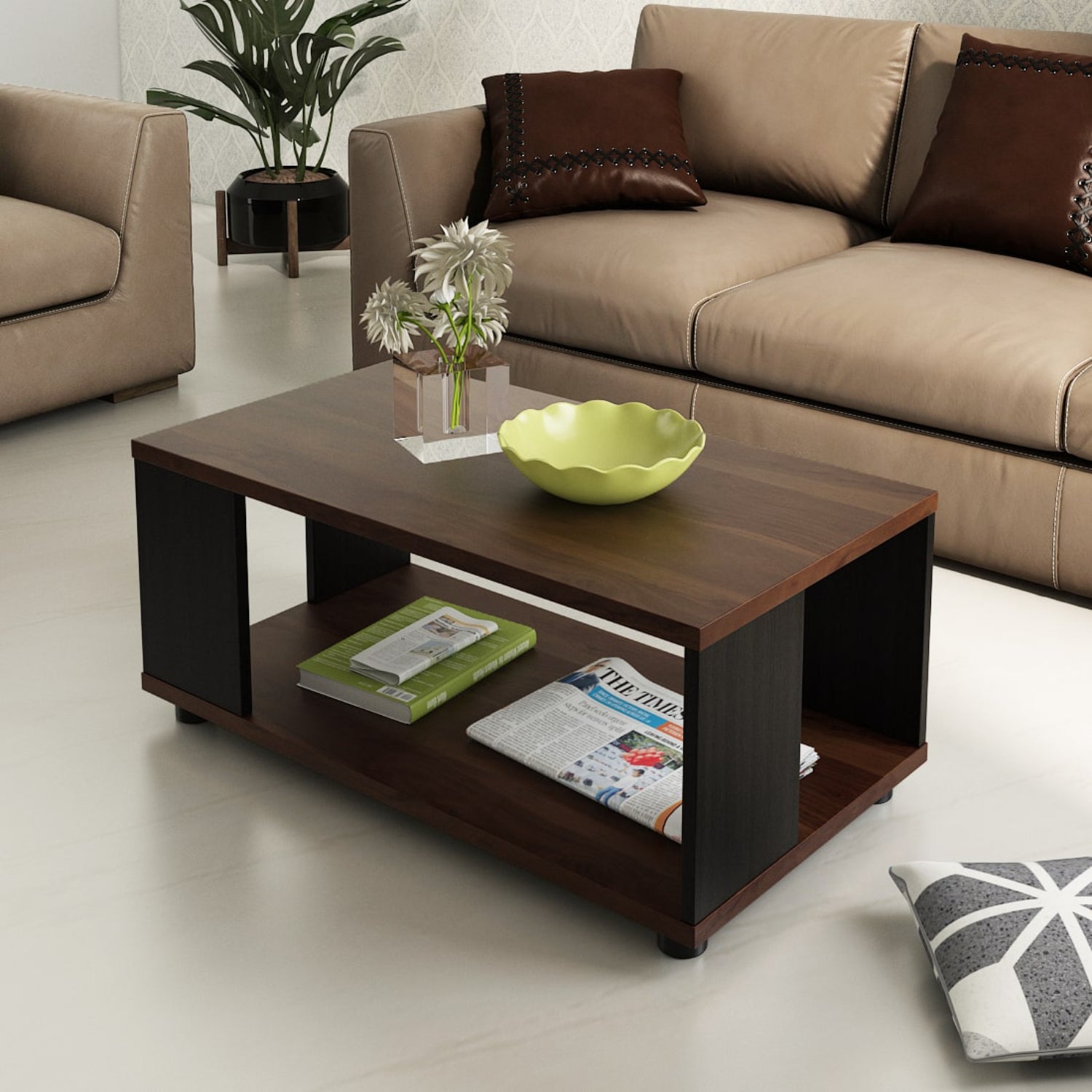 Spacewood Kosmo Centre Table Ct23 Sheesham N Wenge